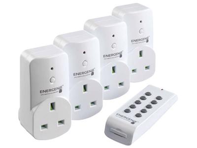Energenie Afstandsbediening Sockets - Pack van 4