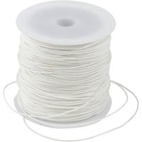 Creativ Company Polyester koord, dikte 0,8 mm, wit, 50 m/ 1 rol - thumbnail