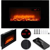 Elektrische haard met open haard vlameffect 1800W met afstandsbediening - thumbnail