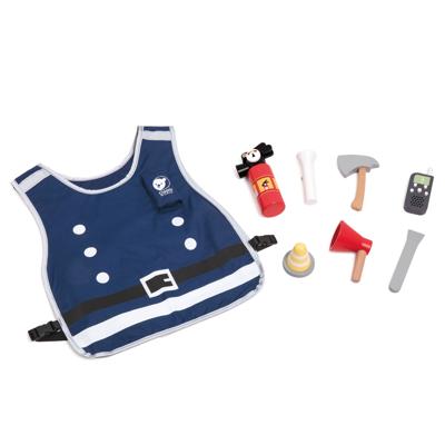 Classic World world houten brandweerman speelset, 8dlg.