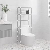 Toiletrek 2-laags 53,5x28x143 cm ijzer grijs - thumbnail