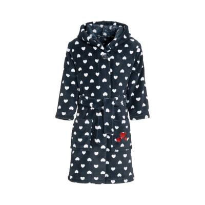 Hartjes kinderbadjas met capuchon-110/116