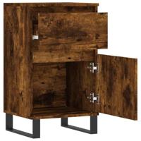 Dressoir 40x35x70 cm bewerkt hout gerookt eikenkleurig - thumbnail