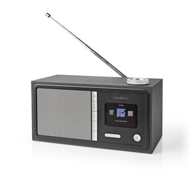 Internetradio | Tafelmodel | Bluetooth® / Wi-Fi | FM / Internet | 2.4 " | Kleurenscherm | 18 W | Afstandbestuurbaar | App-gestuurd | Koptelefoonoutput | Wekker | Slaaptimer | Zwart - thumbnail