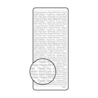Vaessen Creative • sticker 10x23cm 10pcs zilver diverse engelse teksten - thumbnail