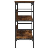 Wandtafel 100x32x75 cm bewerkt hout gerookt eikenkleurig - thumbnail