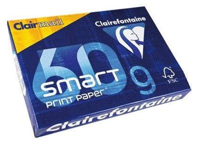 Kopieerpapier clairefontaine clairmail a4 60gr wt | 5 stuks