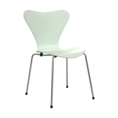 Fritz Hansen Series 7 vlinderstoel chrome 7:14 AM Green