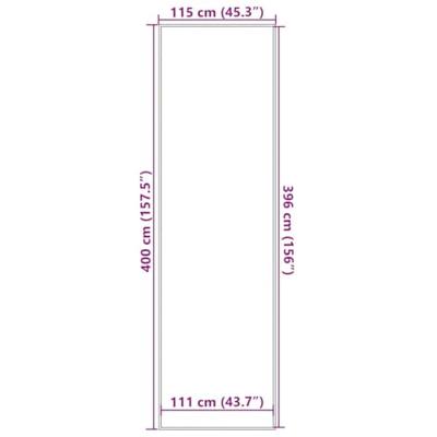 Deurmat 115x300 cm antracietkleurig Deurmat 115x300 cm antracietkleurig