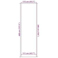 Deurmat 115x300 cm antracietkleurig - thumbnail