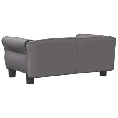 VidaXL Hondenmand 70x45x30 cm kunstleer grijs