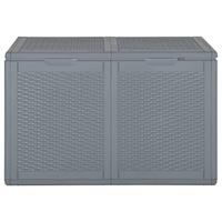 Tuinbox 180 L PP rattan grijs - thumbnail