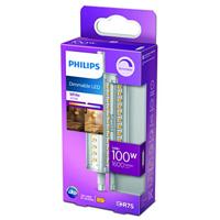 Philips LED 78037100 LED-lamp Energielabel E (A - G) R7s Staaf 14 W = 100 W Warmwit (Ø x h) 2.9 cm x 11.8 cm Dimbaar 1 stuk(s) - thumbnail