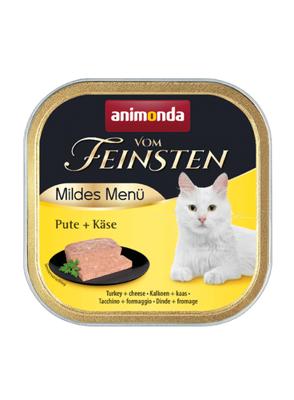 ANIMONDA Vom Feinsten Adult Mildes Menu Turkey with cheese - nat kattenvoer - 100g