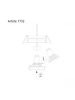 Steinhauer InbouwspotPelite - 1732ST - thumbnail