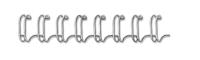 Fellowes draadruggen, doos van 100 stuks, 8 mm, zilver - thumbnail