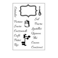 Vaessen Creative • clear stamps franse ingrediënten 17st. - thumbnail