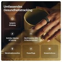 ULTRAHUMAN Ring Air - Advanced Sleep-Tracking Wearable, HRV, hartslag- en temperatuurbewaking, track workout, beweging & herstel, waterbestendig tot 100 m - thumbnail
