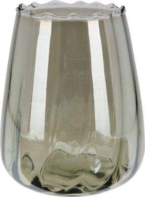 Theelichthouder 11x14 cm groen Nampook - Nampook