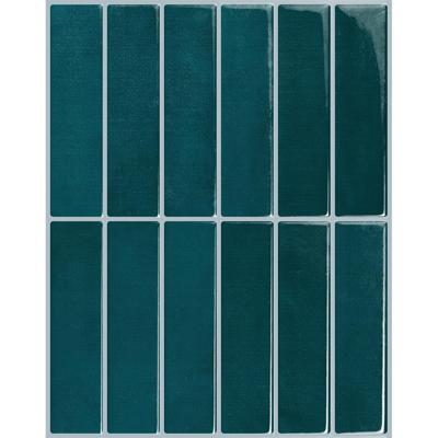 Langwerpige Turquoise Tegelsticker - Duurzaam en Waterbestendig