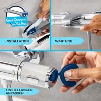 Grohe QuickFix Vitalio Start 250 regendoucheset met 3 straalsoorten en thermostaatkraan Ø25cm chroom - thumbnail