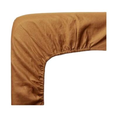 Hoeslaken - P'TIT DODO - 70 x 140 cm - Jersey - Karamel