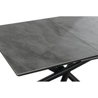 Eettafel Home ESPRIT Zwart Grijs Metaal Keramisch 160 x 90 x 76 cm - thumbnail