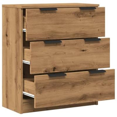 Dressoir 60x30x70 cm bewerkt hout artisan eikenkleurig Dressoir 60x30x70 cm bewerkt hout artisan eikenkleurig