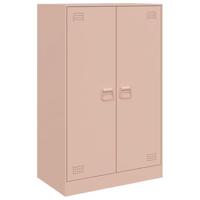 Dressoir 67x39x107 cm staal roze - thumbnail