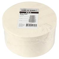 Creativ Company ronde fineer doos, 3st. - thumbnail