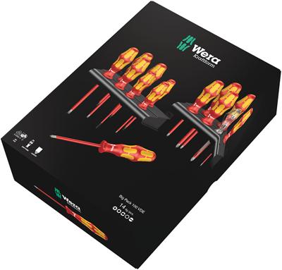 Wera Kraftform Big Pack 100 Schroevendraaierset VDE 14-delig Plat, Kruiskop Phillips, Torx, Kruiskop Pozidriv Wera Kraftform Big Pack 100 Schroevendraaierset VDE 14-delig Plat, Kruiskop Phillips, Torx, Kruiskop Pozidriv