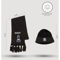 Wednesday Beanie & Scarf Set Nevermore - thumbnail