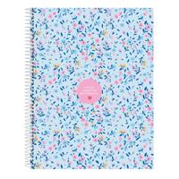 Notitieboekje Vicky Martín Berrocal Paraíso Blauw Roze A4 120 Lakens - thumbnail