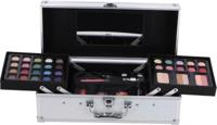 Casuelle make-up koffer zilver 45-delig - thumbnail