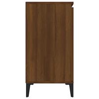 Dressoir 104x35x70 cm bewerkt hout bruin eikenkleur - thumbnail