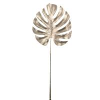 HBX kunsttak monstera champagnekleurig 72 cm | 20 stuks - thumbnail