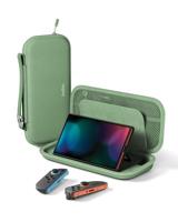 Belkin Gaming Nintendo Switch 2 Beschermhoes voor op reis met AirTag-houder en opbergruimte voor spelletjes - Draagtas, licht, reishoes met harde schaal en zachte voering, reisaccessoires - Groen - thumbnail