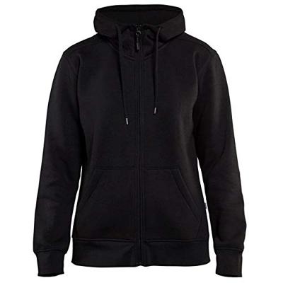 Blåkläder Dames hoodie met rits 33951048 | Zwart | Maat L - 7330509542910