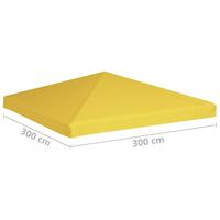 VidaXL Prieeldak 270 g/m² 3x3 m geel - thumbnail