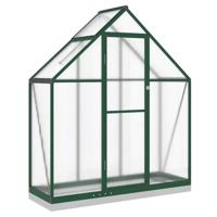VidaXL Tuinkas met basisframe 169x58x202 cm aluminium groen - thumbnail