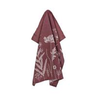 Bunzlau Castle Bunzlau Castle Wild Flowers theedoek 65x65 Burgundy - thumbnail