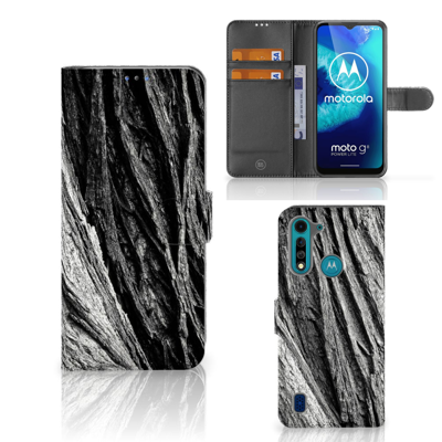 Book Style Case Motorola G8 Power Lite Boomschors Grijs Book Style Case Motorola G8 Power Lite Boomschors Grijs
