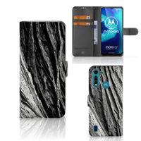 Book Style Case Motorola G8 Power Lite Boomschors Grijs - thumbnail