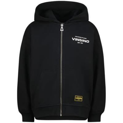 Vingino winter vest jongens - zwart - Basic-Vest - oversized fit