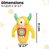 Bestway Opblaasbare Monster Bokszak 120 cm +3 Jaar Binnen en Tuin 52545 - thumbnail