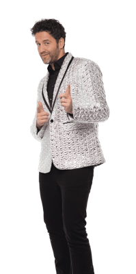 Colbert Feest Zilver Man