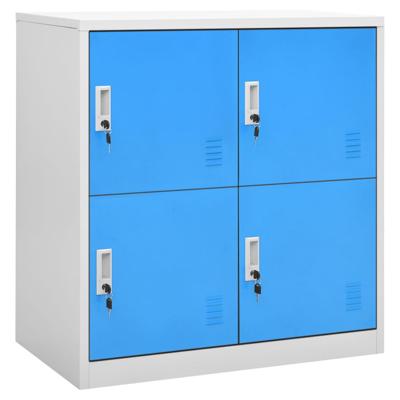 Lockerkast 90x45x92,5 cm staal lichtgrijs en blauw Lockerkast 90x45x92,5 cm staal lichtgrijs en blauw