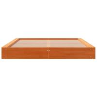 Bedframe massief grenenhout wasbruin 150x200 cm - thumbnail