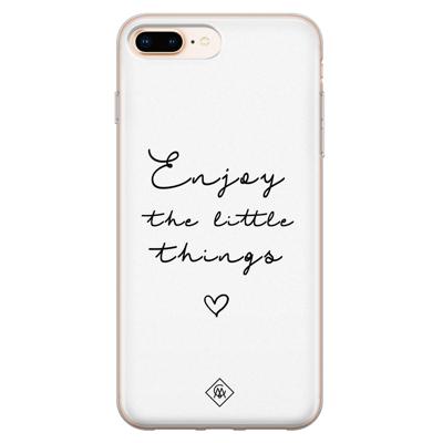 iPhone 8 Plus/7 Plus siliconen hoesje - Enjoy life