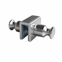 Xellanz Dubbele handdoekhaak voor douchewand chroom - thumbnail